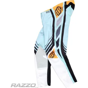 Moto kalhoty MX kalhoty TroyLeeDesigns SE PRO Pant Wavez Bleached Aqua 34