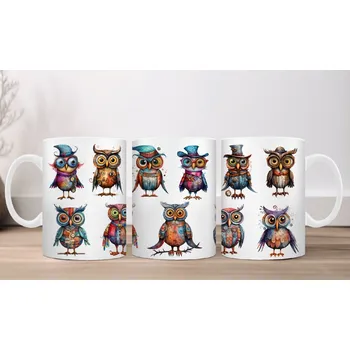 Hrnek 330ml, SOVY, cena za 1 ks