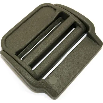 Spona/přezka na batoh plastová průvlečná 50 mm ZELENÁ