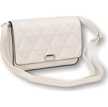 Dámská bílá malá elegantní crossbody kabelka David Moda O1454