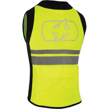 Moto vesta reflexní vesta UTILITY BRIGHT TOP, OXFORD (žlutá fluo/šedá reflexní/černá) (Velikost: L) 2H420064