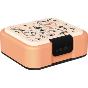 Svačinový box QUOKKA plastový box na svačinu TWIST KIDS IN THE WOODS Bezpečné potraviny