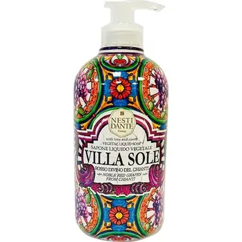 Mýdlo Nesti-Dante-Firenze Mydlo-a-sprchovy-gel Villa-SoleUšlechtilé červené hrozny z ChiantiRosso Divino Del Chianti Tekuté mýdlo 500 ml (716,00 Kč / 1 l)