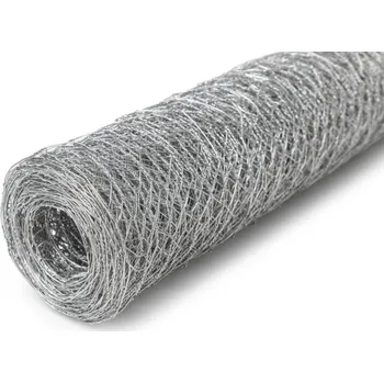 Plot Chovatelské šestihranné pozinkované pletivo 1 x 25 m	 0,7 x 13 mm	(drát/oko)