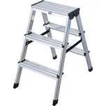 Oboustranné hliníkové schůdky Dopplo 2x3 stupně