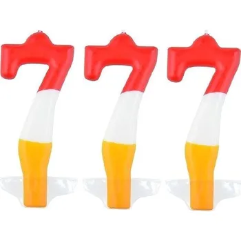 Dortová svíčka ARPEX Svíčka barevná číslo 7, 3 ks