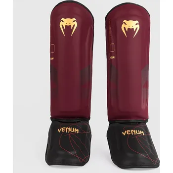 Chránič nohou Chrániče holení a nártů Venum Tactical XT - Black/Burgundy/Gold Velikost: XL