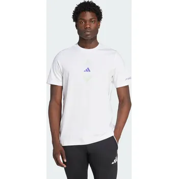 Pánské tričko ADIDAS Tričko F50 Graphic L BÍLÁ