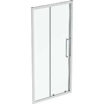 Sprchové dveře Ideal Standard i.Life - Posuvné sprchové dveře, dvoudílné, 100 cm, silver bright/čiré sklo T4941EO