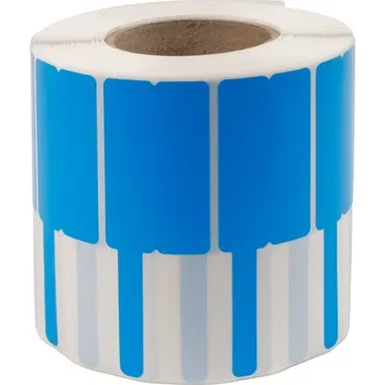 Samolepící etiketa Nálepky k označování a popisu vodičů a kabelů modré - role 1000ks