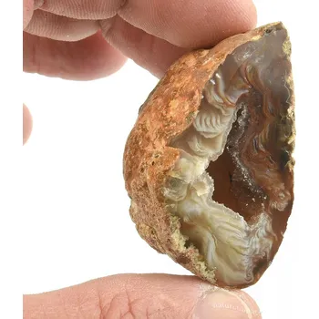 Sběratelství Geoda peříčkový achát z Brazílie 57g