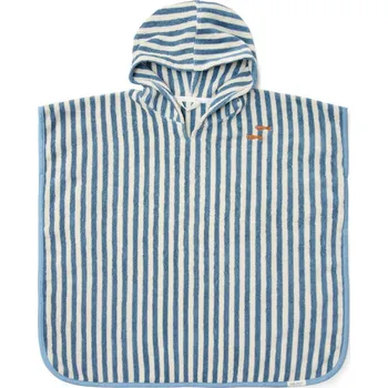 LITTLE DUTCH plážové pončo Ocean Sea Life Blue