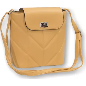 Dámská žlutá malá elegantní kabelka David Moda O1462