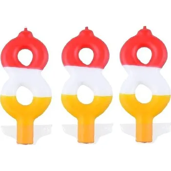 Dortová svíčka ARPEX Svíčka barevná číslo 8, 3 ks