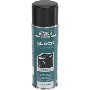 Barva ve spreji Černý lesklý lak - Troton 400ml spray