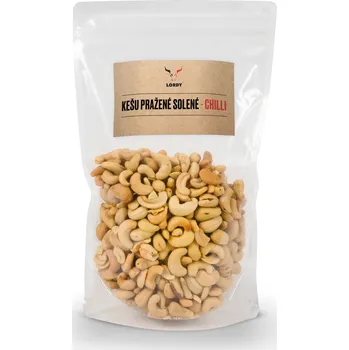 NaZub s.r.o., Na Hutích 44, Jablonec n. N., 466 01 Kešu ořechy pražené solené CHILLI 500 g