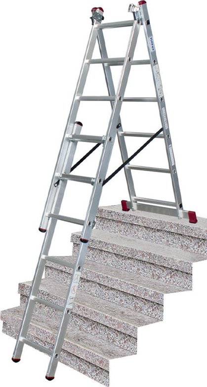 Žebřík třídílný mnohoúčelový Corda TR 3x6 příček