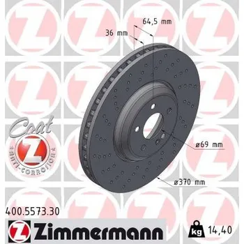 Brzdový kotouč Brzdový kotouč ZIMMERMANN 400.5573.30