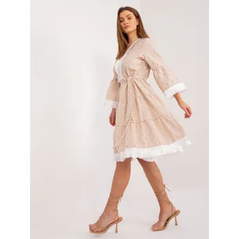 Dámské šaty LK SK 509606 šaty.70 béžová S/M