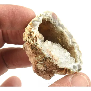 Přírodní kámen Geoda peříčkový achát z Brazílie 51g