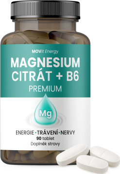 MOVit MAGNESIUM CITRÁT + B6 PREMIUM tbl.90