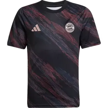 Dětský předzápasový fotbalový dres Adidas FC Bayern 25/26 černý