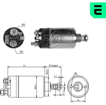 Startér Spínač startéru 0001312100 Bosch 0331302097