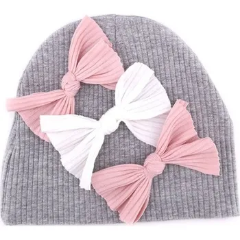 Pokrývka hlavy Dětská čepice s mašlemi 1