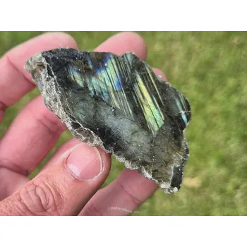 Sběratelství Kámen labradorit půlbrus (Madagaskar) 108g