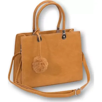 Kabelka Dámská světle hnědá elegantní kabelka Pelletteria Beta do ruky i na rameno N1426