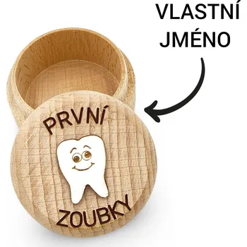 Pokladnička GRAVENO Krabička První zoubky - vlastní jméno