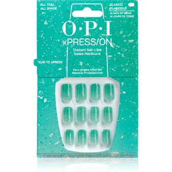 Umělé nehty OPI xPRESS/ON All Teal, All Shade Velikost: 30 ks