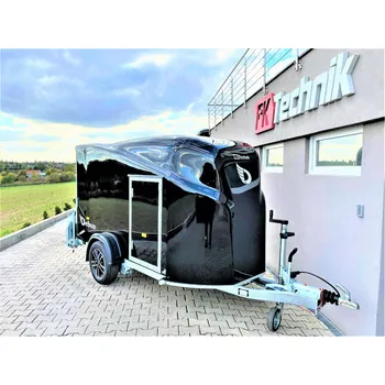 Přívěs k motorovému vozidlu Aerodynamický přívěs DEBON Cargo 1300®, ČERNÝ