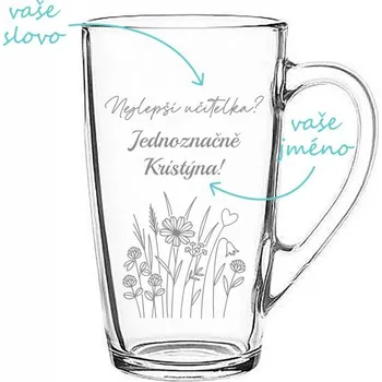 Pískovaný hrnek Nejlepší učitelka