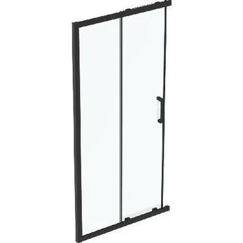 Sprchové dveře Ideal Standard Connect 2 - Posuvné sprchové dveře, dvoudílné, 100 cm, černá/čiré sklo K9262V3