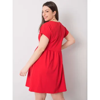 Dámské šaty Šaty RV SK 6292.09P červená 3XL