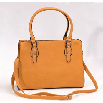 Kabelka Dámská žlutá kabelka David Moda do ruky i na rameno M1417