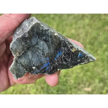 Sběratelství Kámen labradorit půlbrus (Madagaskar) 107g