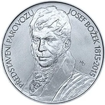 Česká republika. 200 Kč 2015. Josef Božek představil parovůz. Běžná kvalita.