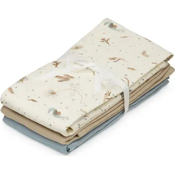 Plena CAM CAM COPENHAGEN Mušelínové plenky 3 ks GOTS Sea Garden