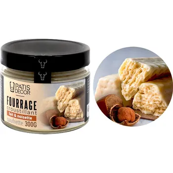 Patisdécor Mléčná a lískovooříšková náplň s křupavou oplatkou, 300g