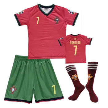 Fotbal Numberoplus Dětský fotbalový dres + fotbalové ponožky Portugalsko - Cristiano Ronaldo CR7 Velikost: 14 let ( vel.158)