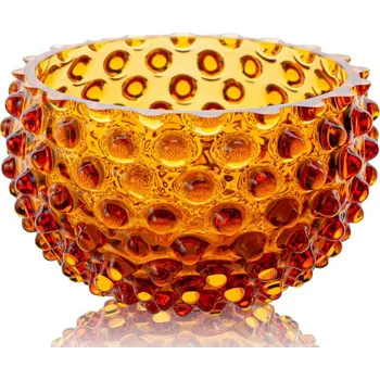Miska, Jílek Glassworks, HOBNAIL, Amber, 11,5 cm
