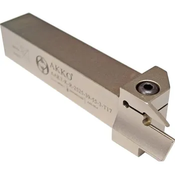 Příslušenstí k soustruhu Čelní zapichovací nůž 100-150mm / 25x25mm pro destičky MGMN300 , AKKO AAKT-K-R-2525-100-150-3-T17