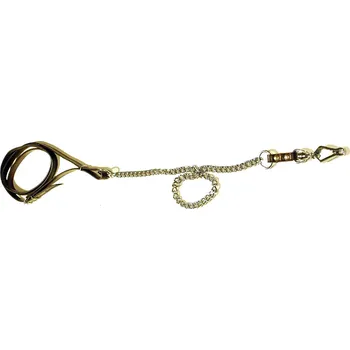 Vodítko pro psa Zubíček Řetízkové vypouštěcí vodítko - vypouštění od obojku Barva: přírodní