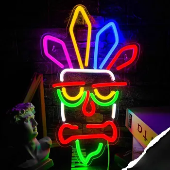 Karnevalová maska OEM LED Obraz - Tiki Maska