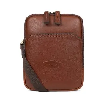 Módní doplněk Hexagona pánská kožená crossbody hnědá 1920121 marron