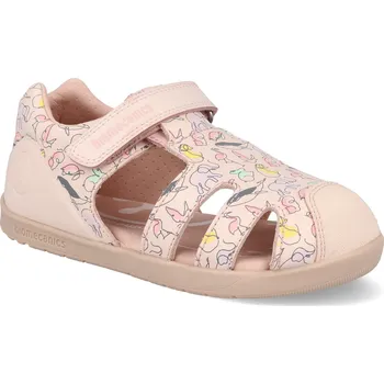 Dívčí sandály Barefoot dětské sandály Biomecanics - Sauvage Cotton růžové Velikost: 23