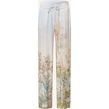 Riani Dámské Marlene Kalhoty Ze Saténu, tmavě modrá / zelená, 40