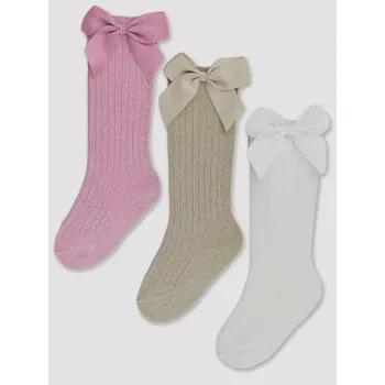 Set školních potřeb NOVITI SB042-G-01 Skarpety podkolanówki niemowlęce z kokardą 0-6m